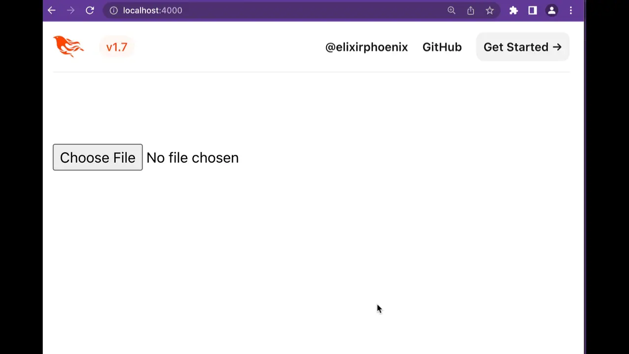 Animated gif showing browser selecting a directory, it compresses, then uploads to the server.